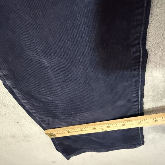 Polo Ralph Lauren Varick Pants 34x34 (Inseam 31.5) Blue Corduroy Straight Slim - Picture 8 of 10